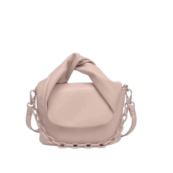 Urban Expressions Vegan Faux Leather Convertible Crossbody Bag Pink NWT - Picture 2 of 12